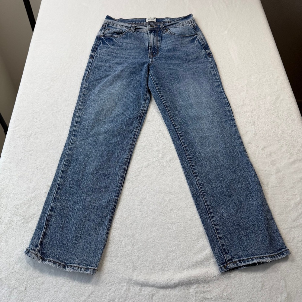 Kensie The Mila High Rise Straight Jean Womens 2/26 Blue Good Retro Luxe Stretch